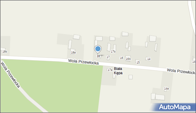 Wola Przewłocka, Wola Przewłocka, 18, mapa Wola Przewłocka
