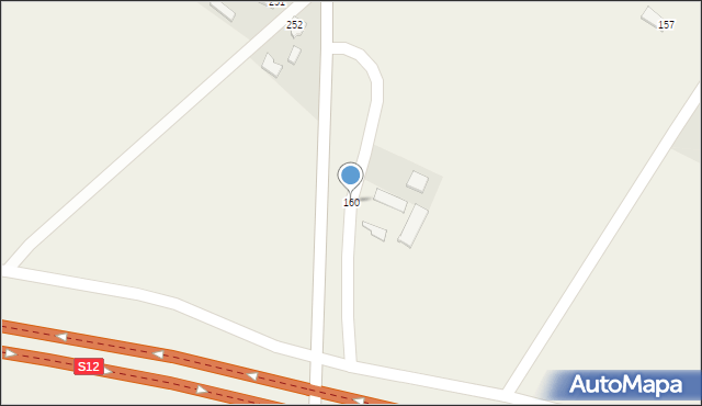 Wola Przybysławska, Wola Przybysławska, 160, mapa Wola Przybysławska