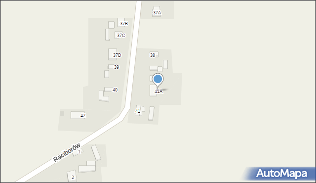 Wola Raciborowska, Wola Raciborowska, 41A, mapa Wola Raciborowska