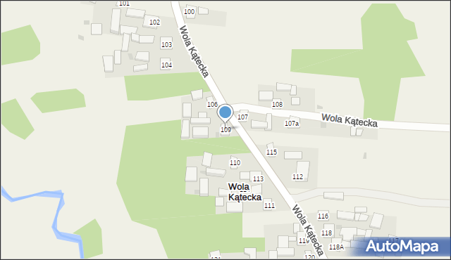 Wola Radzięcka, Wola Radzięcka, 109, mapa Wola Radzięcka