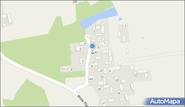 Wola Radzięcka, Wola Radzięcka, 5A, mapa Wola Radzięcka