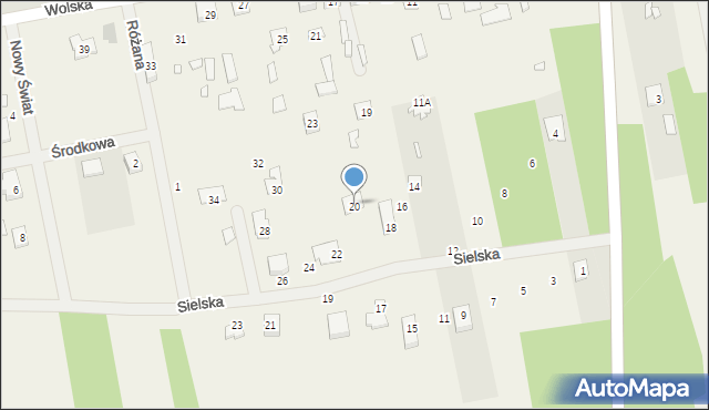 Wola Rafałowska, Wolska, 20, mapa Wola Rafałowska