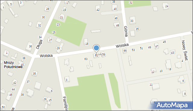 Wola Rafałowska, Wolska, 61, mapa Wola Rafałowska