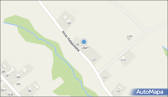 Wola Rafałowska, Wola Rafałowska, 109A, mapa Wola Rafałowska