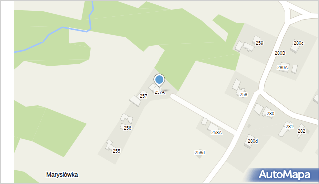 Wola Rafałowska, Wola Rafałowska, 257A, mapa Wola Rafałowska