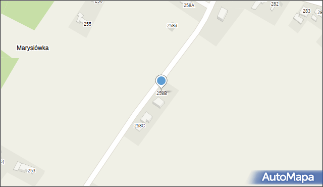 Wola Rafałowska, Wola Rafałowska, 258B, mapa Wola Rafałowska