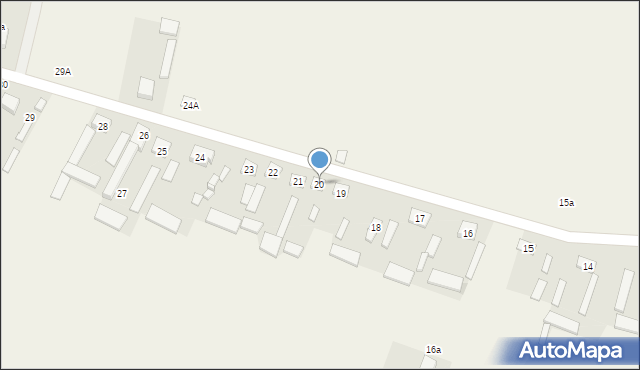 Wola Ręczajska, Wola Ręczajska, 20, mapa Wola Ręczajska