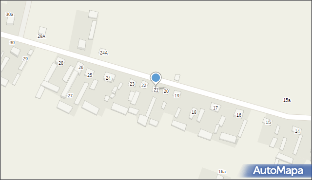 Wola Ręczajska, Wola Ręczajska, 21, mapa Wola Ręczajska