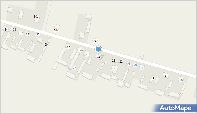 Wola Ręczajska, Wola Ręczajska, 24, mapa Wola Ręczajska