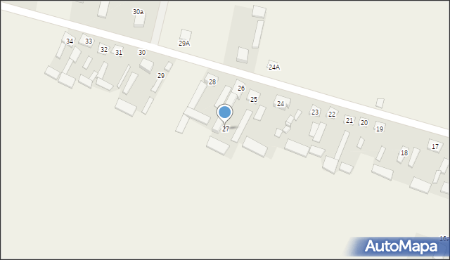 Wola Ręczajska, Wola Ręczajska, 27, mapa Wola Ręczajska
