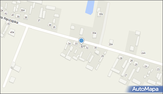 Wola Ręczajska, Wola Ręczajska, 32, mapa Wola Ręczajska