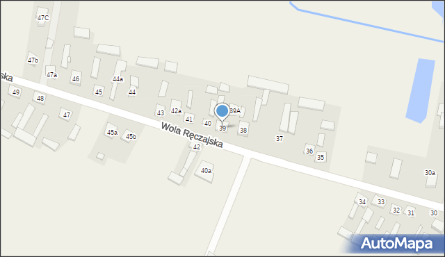 Wola Ręczajska, Wola Ręczajska, 39, mapa Wola Ręczajska