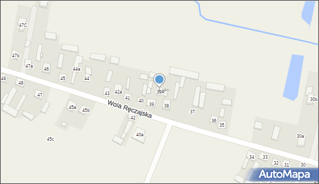 Wola Ręczajska, Wola Ręczajska, 39A, mapa Wola Ręczajska