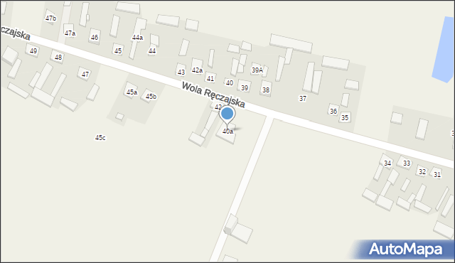 Wola Ręczajska, Wola Ręczajska, 40a, mapa Wola Ręczajska
