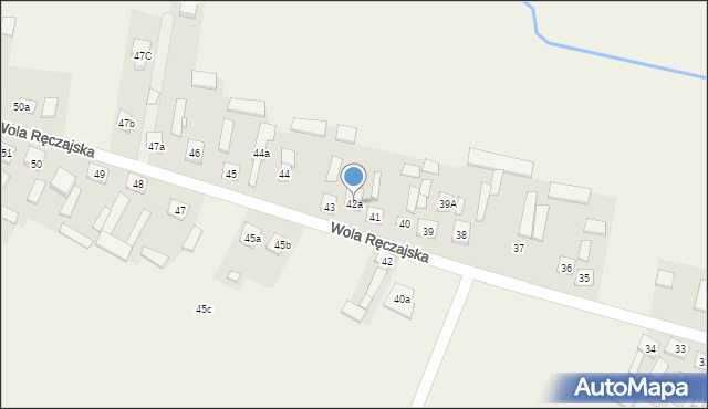 Wola Ręczajska, Wola Ręczajska, 42a, mapa Wola Ręczajska
