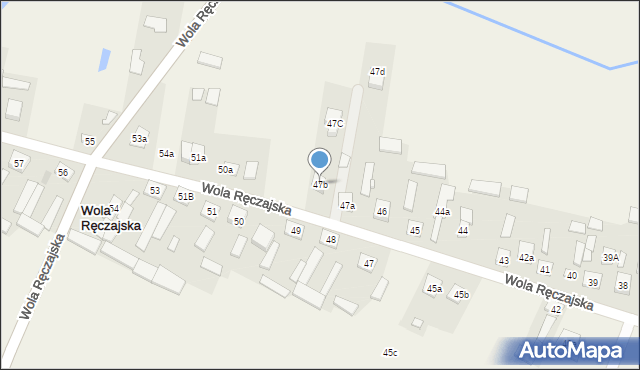 Wola Ręczajska, Wola Ręczajska, 47b, mapa Wola Ręczajska