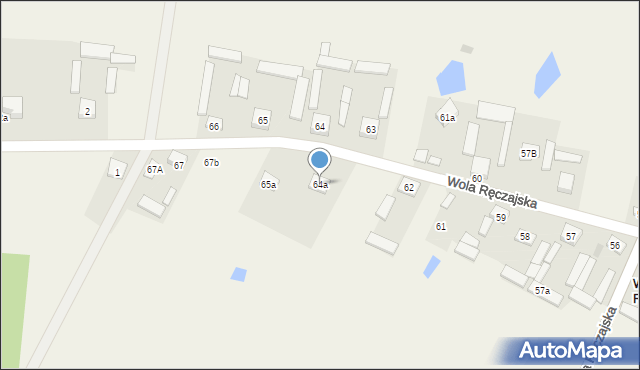 Wola Ręczajska, Wola Ręczajska, 64a, mapa Wola Ręczajska