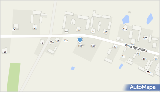 Wola Ręczajska, Wola Ręczajska, 65a, mapa Wola Ręczajska