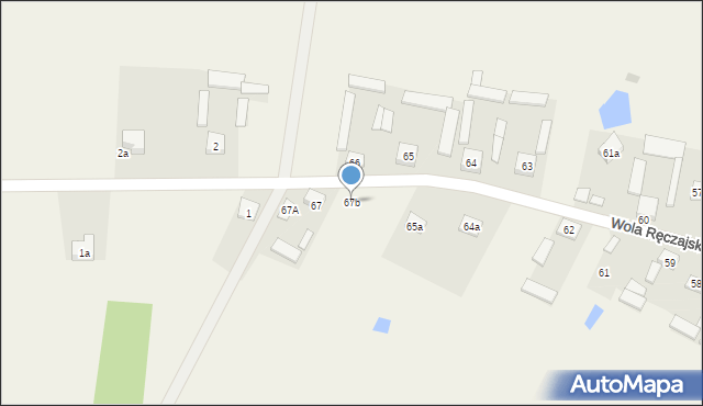 Wola Ręczajska, Wola Ręczajska, 67b, mapa Wola Ręczajska