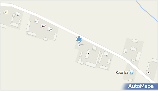 Wola Ręczajska, Wola Ręczajska, 9, mapa Wola Ręczajska