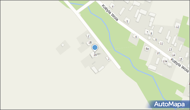 Wola Rowska, Wola Rowska, 1A, mapa Wola Rowska