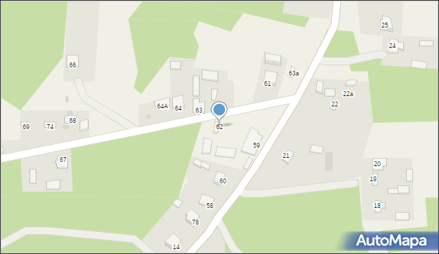 Wola Rowska, Wola Rowska, 62, mapa Wola Rowska