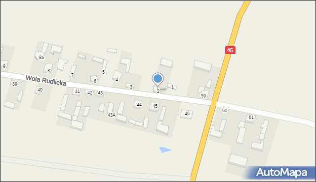 Wola Rudlicka, Wola Rudlicka, 2, mapa Wola Rudlicka
