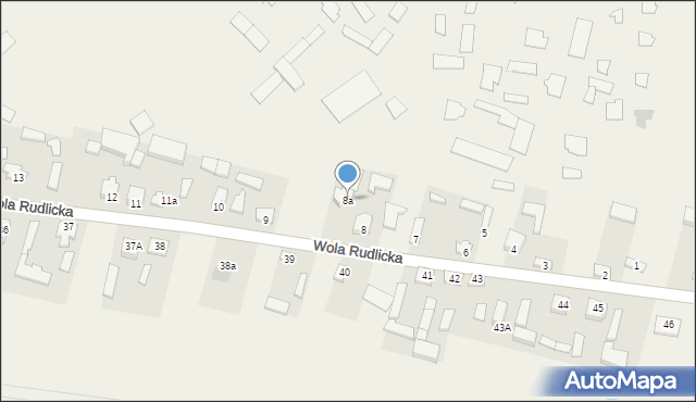 Wola Rudlicka, Wola Rudlicka, 8a, mapa Wola Rudlicka