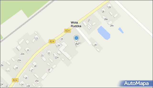 Wola Rudzka, Wola Rudzka, 25A, mapa Wola Rudzka