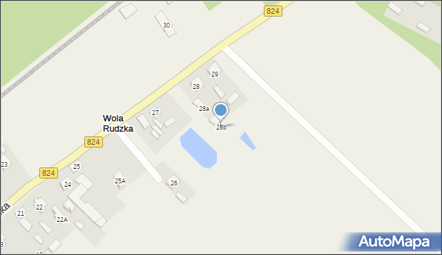 Wola Rudzka, Wola Rudzka, 28b, mapa Wola Rudzka