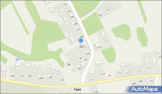 Wola Rzeczycka, Wola Rzeczycka, 184, mapa Wola Rzeczycka