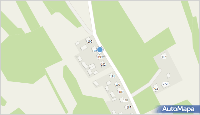 Wola Rzeczycka, Wola Rzeczycka, 193, mapa Wola Rzeczycka