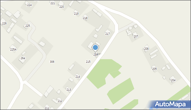 Wola Rzeczycka, Wola Rzeczycka, 216, mapa Wola Rzeczycka