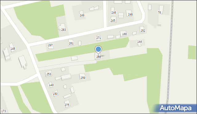 Wola Rzeczycka, Wola Rzeczycka, 266, mapa Wola Rzeczycka