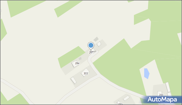 Wola Rzeczycka, Wola Rzeczycka, 267, mapa Wola Rzeczycka