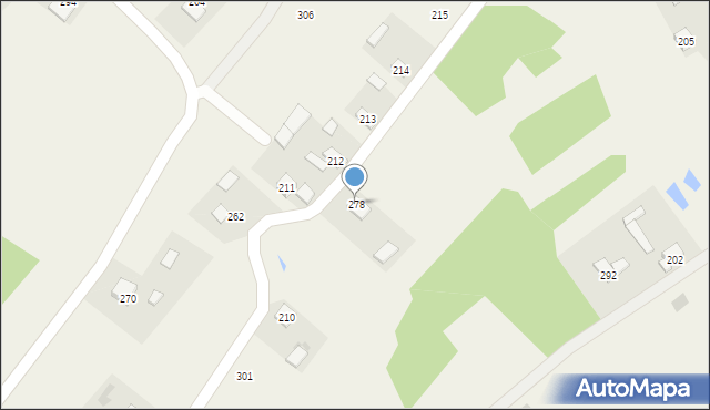 Wola Rzeczycka, Wola Rzeczycka, 278, mapa Wola Rzeczycka