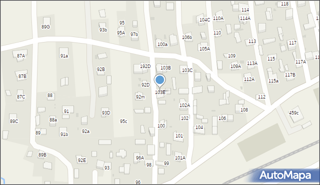 Wola Rzędzińska, Wola Rzędzińska, 103E, mapa Wola Rzędzińska