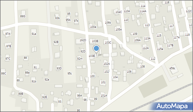 Wola Rzędzińska, Wola Rzędzińska, 103G, mapa Wola Rzędzińska