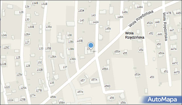 Wola Rzędzińska, Wola Rzędzińska, 142, mapa Wola Rzędzińska