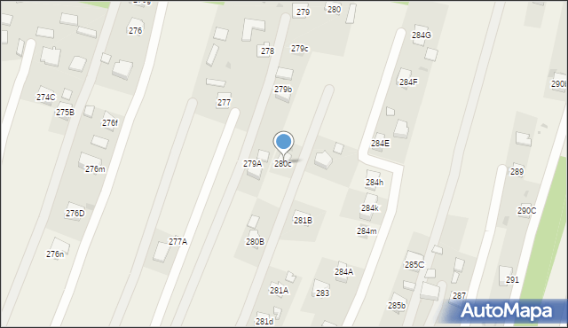 Wola Rzędzińska, Wola Rzędzińska, 280c, mapa Wola Rzędzińska