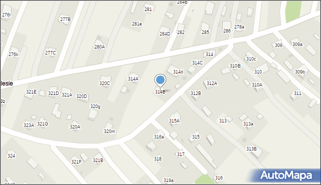 Wola Rzędzińska, Wola Rzędzińska, 314B, mapa Wola Rzędzińska