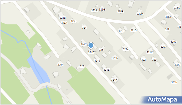 Wola Rzędzińska, Wola Rzędzińska, 324D, mapa Wola Rzędzińska
