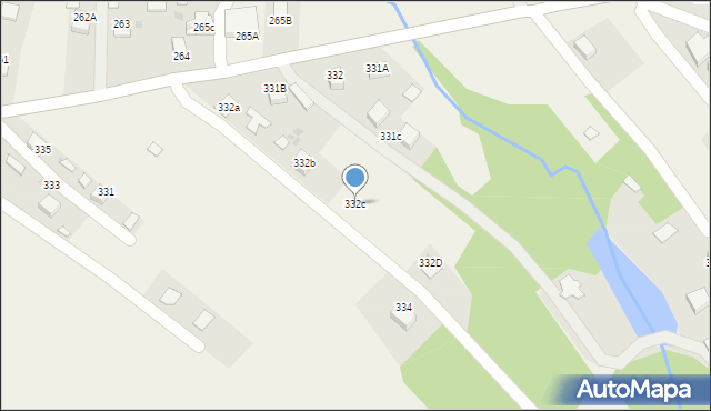 Wola Rzędzińska, Wola Rzędzińska, 332c, mapa Wola Rzędzińska