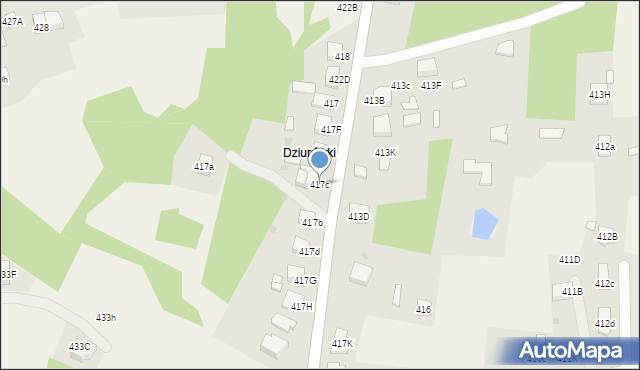 Wola Rzędzińska, Wola Rzędzińska, 417c, mapa Wola Rzędzińska