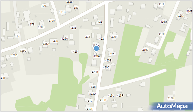 Wola Rzędzińska, Wola Rzędzińska, 418A, mapa Wola Rzędzińska