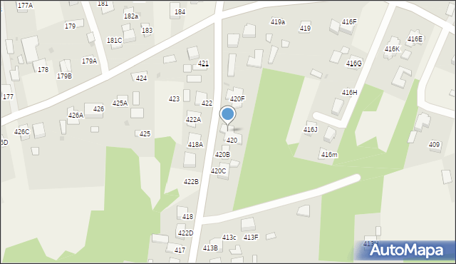 Wola Rzędzińska, Wola Rzędzińska, 420E, mapa Wola Rzędzińska