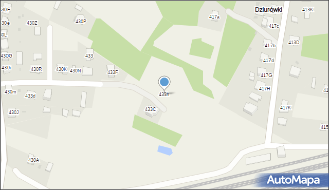 Wola Rzędzińska, Wola Rzędzińska, 433h, mapa Wola Rzędzińska