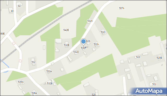Wola Rzędzińska, Wola Rzędzińska, 532F, mapa Wola Rzędzińska