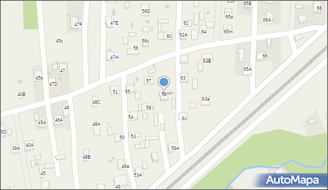 Wola Rzędzińska, Wola Rzędzińska, 59, mapa Wola Rzędzińska