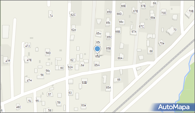 Wola Rzędzińska, Wola Rzędzińska, 65p, mapa Wola Rzędzińska